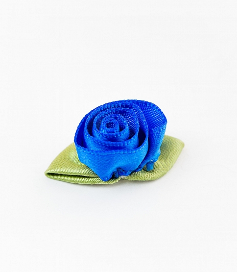 Large Ribbon Rose 100 Pcs Royal Blue - Click Image to Close